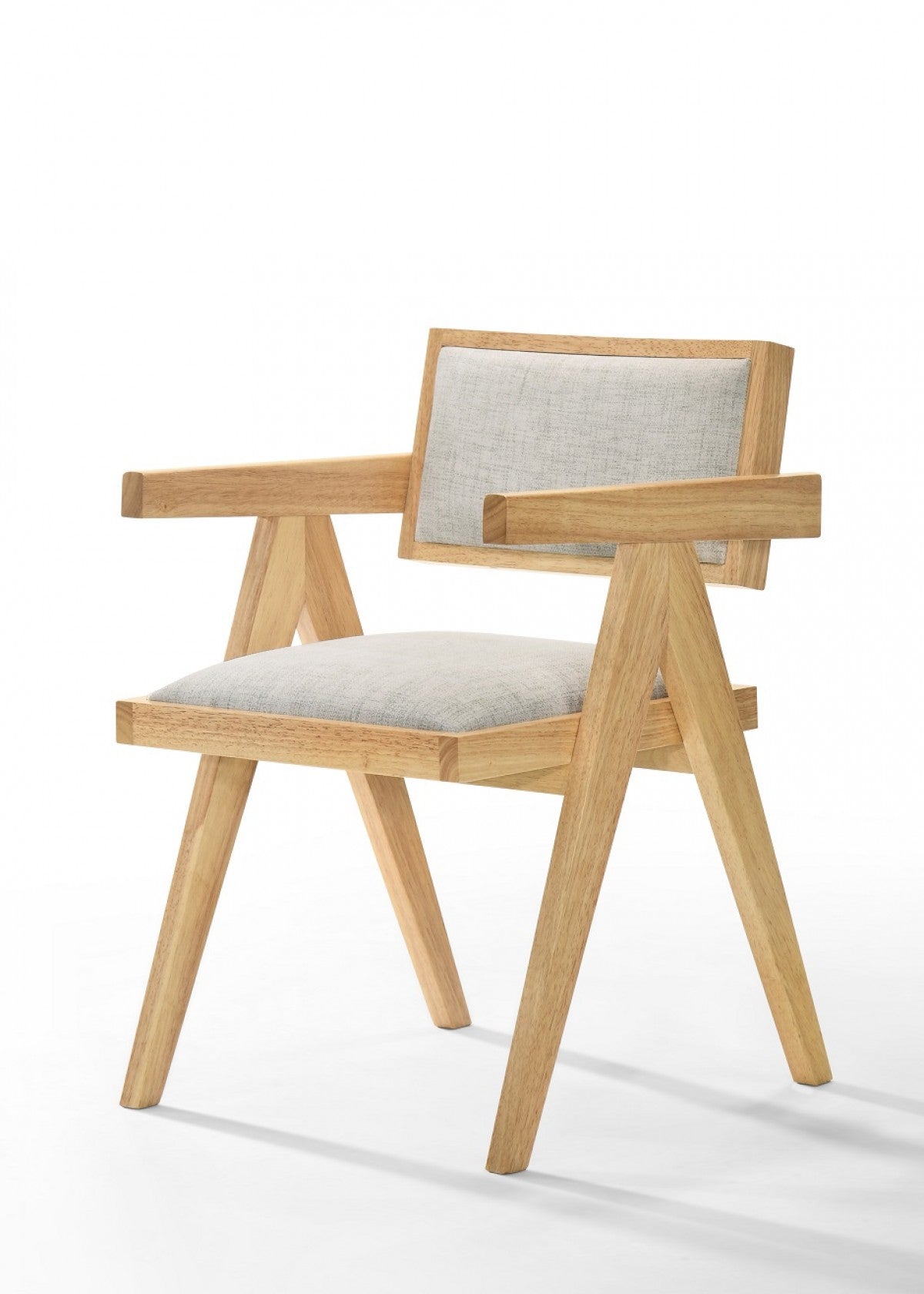 Modrest Fern - Modern Natural and Beige Dining Chair Set of 2