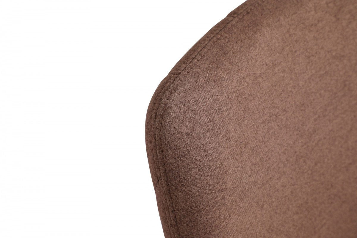 Modrest Robin Modern Brown & Brass Dining Chair