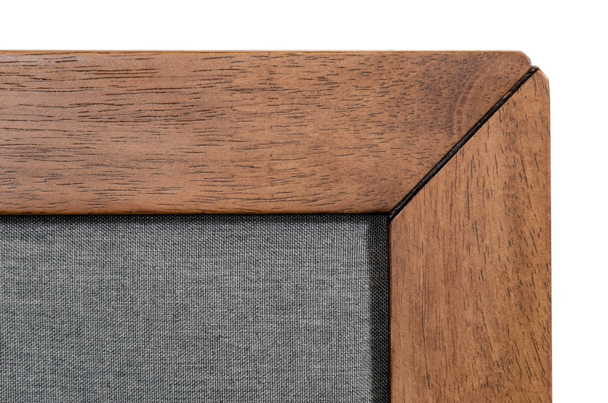 Nova Domus Soria Modern Grey & Walnut Bed β Contemporary Platform Bed Frame - Stylish Design Furniture