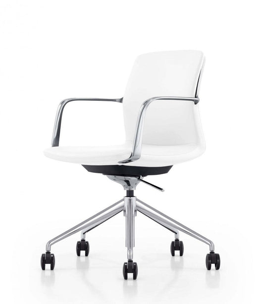Modrest Sundar Modern Grey Mid Back Conference Office Chair