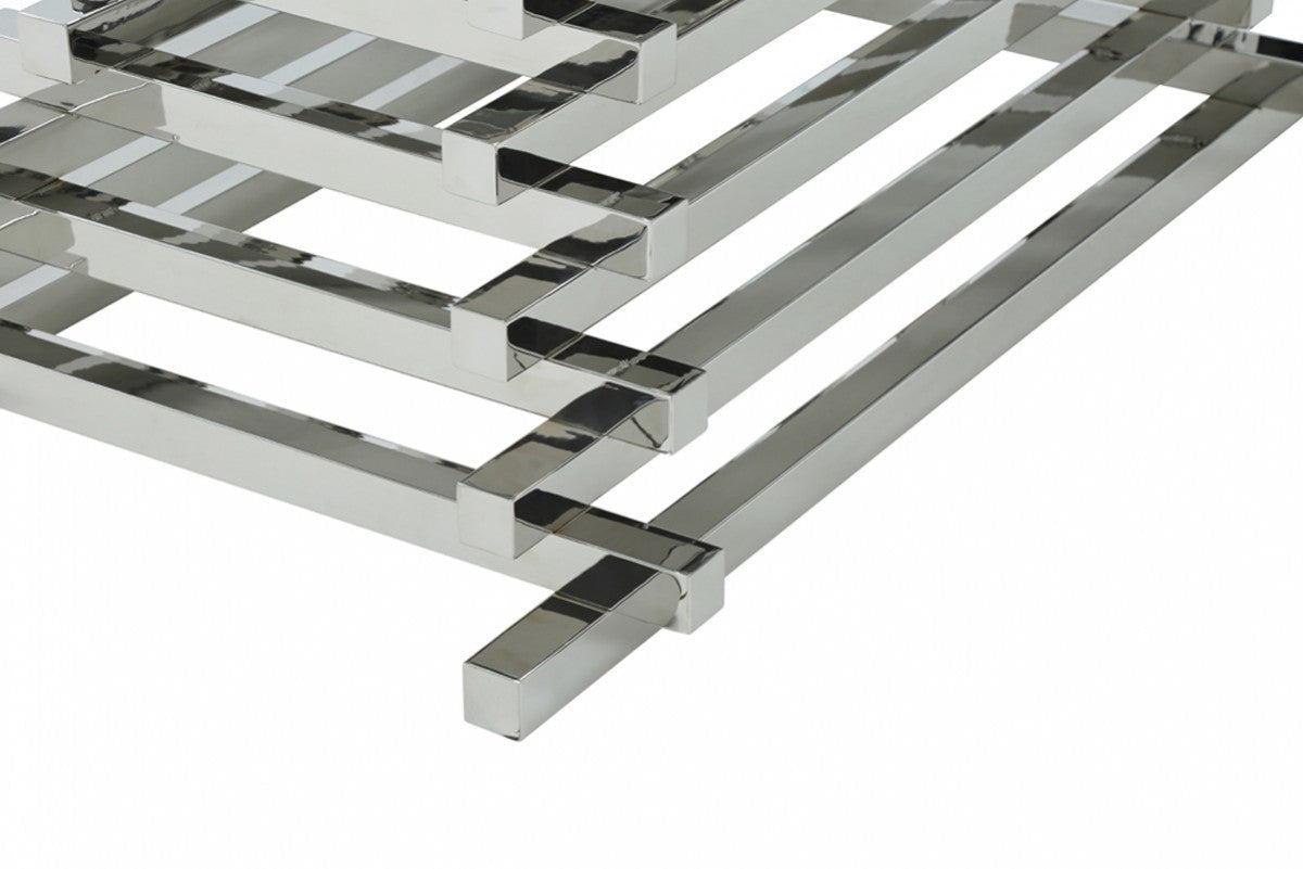 Modrest Crawford Modern Rectangular Glass Dining Table β Sleek Contemporary Dining Room Furniture - Stylish Design Furniture