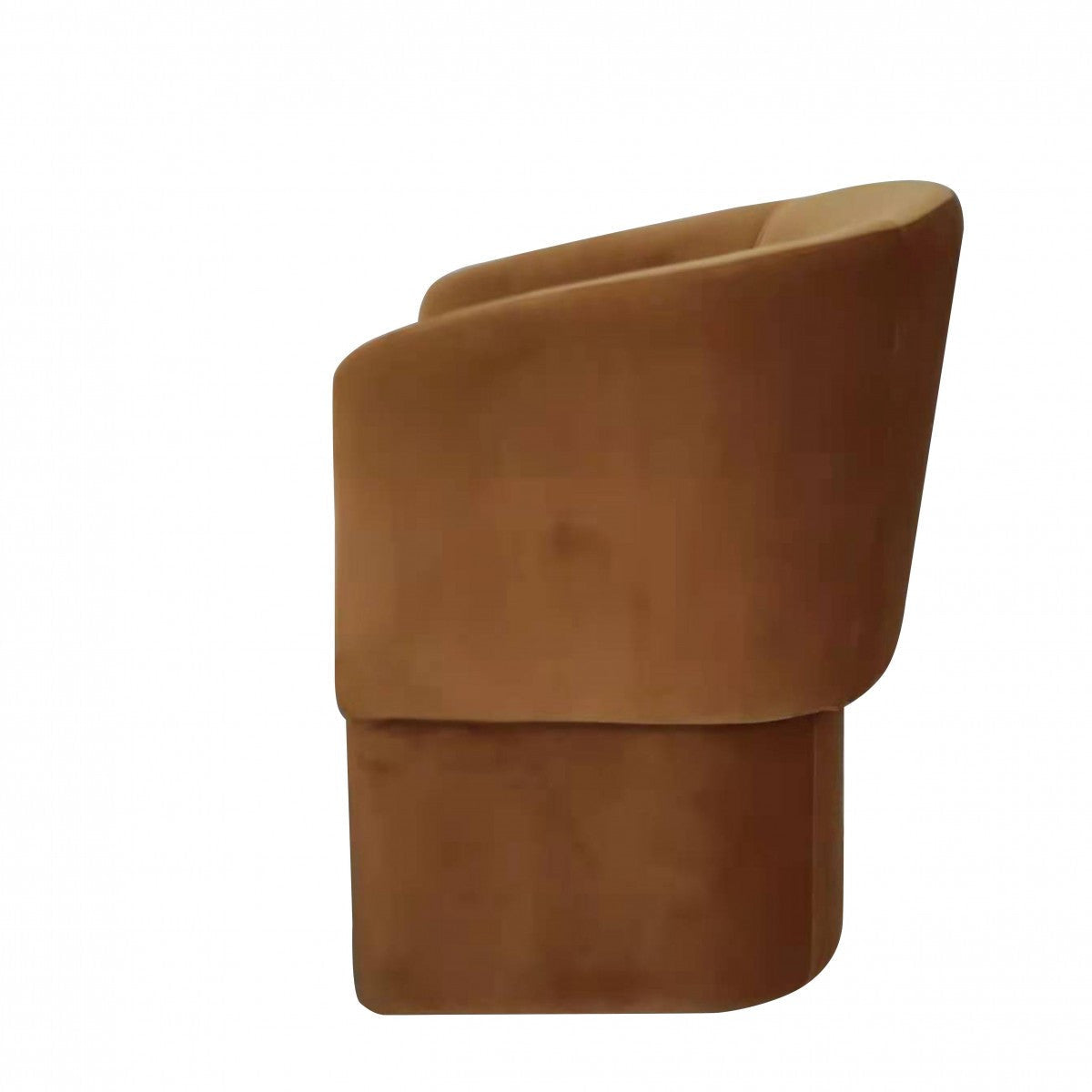 Modrest Vassar - Orange Velvet Dining Chair