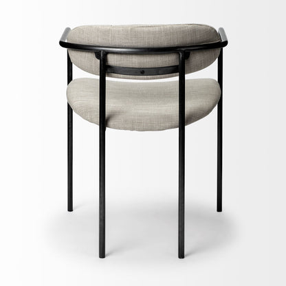 Parker I Cream Fabric Seat  Dining Chair - Set of 2, Elegant and Modern Seating