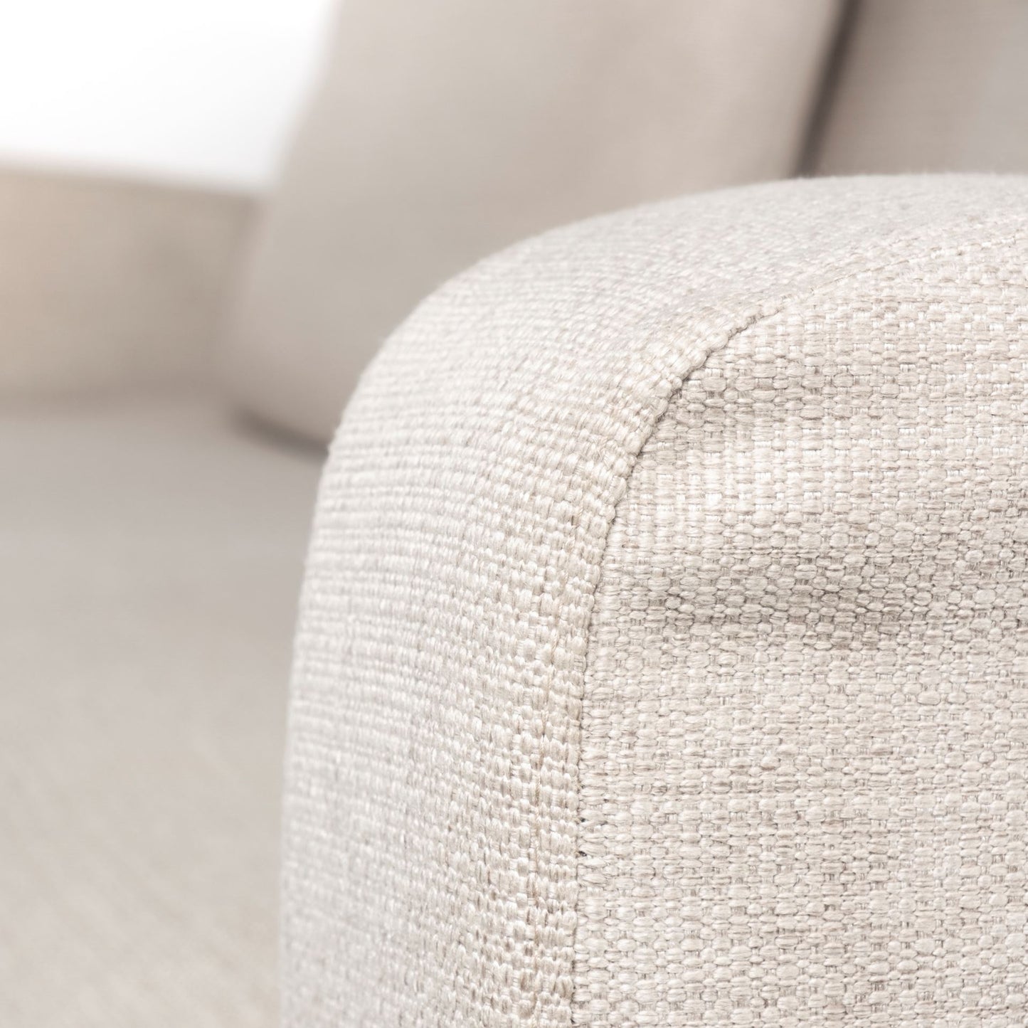Denly 92” Slipcover Sofa – Casterock Gray Upholstery Modern 3-Seater Couch with Relaxed Style