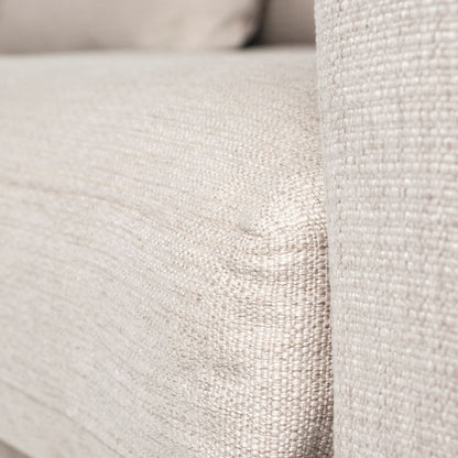 Denly 92” Slipcover Sofa – Casterock Gray Upholstery Modern 3-Seater Couch with Relaxed Style