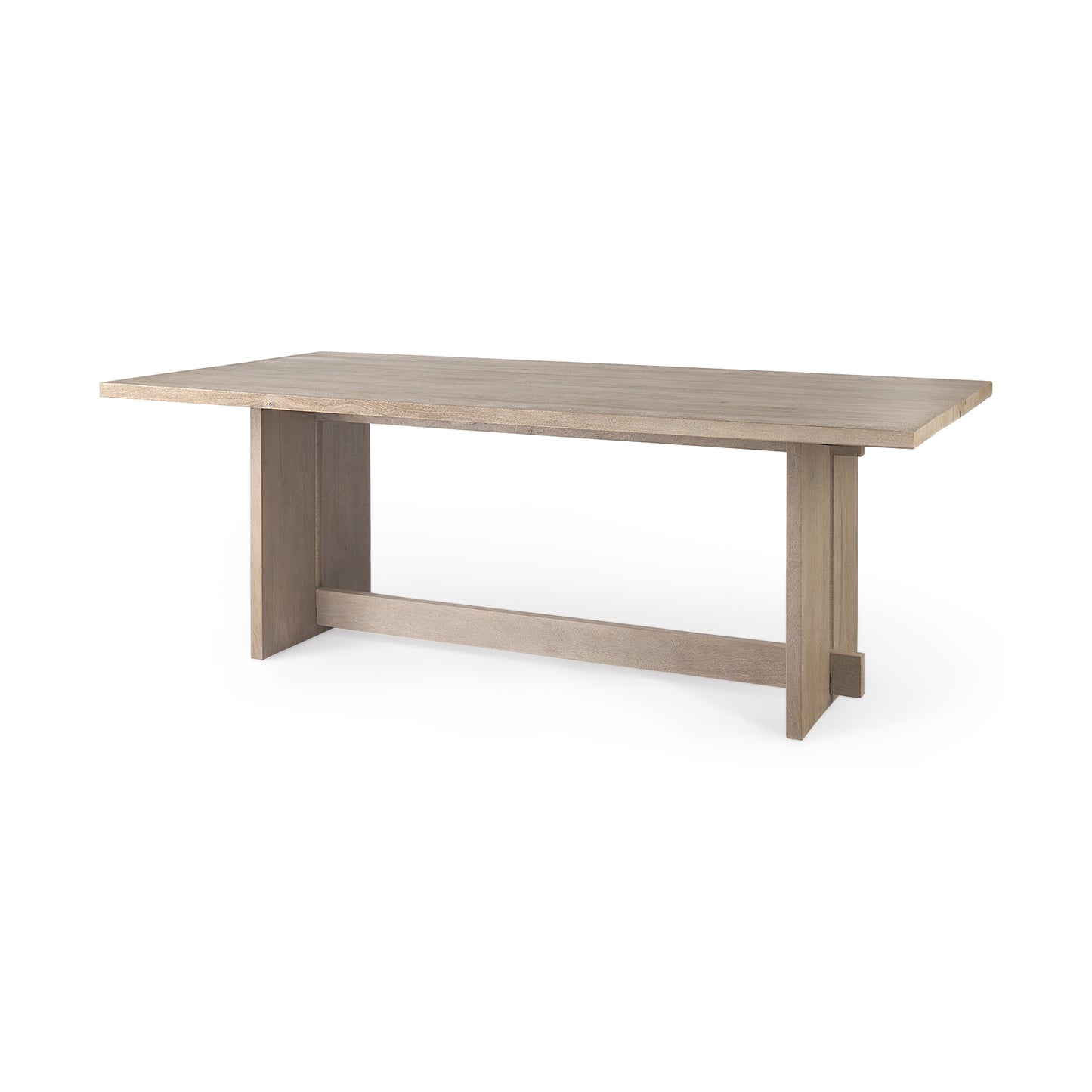 Aida 84L Light Brown Wood Dining Table for a Spacious and Timeless Dining Experience