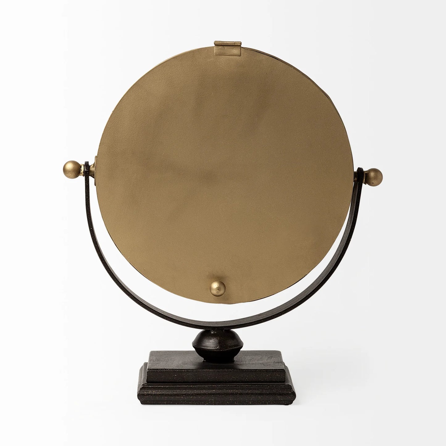 Houston Gold Metal Half Moon Base Table Clock – Elegant Timepiece with Sleek Design for Modern Décor