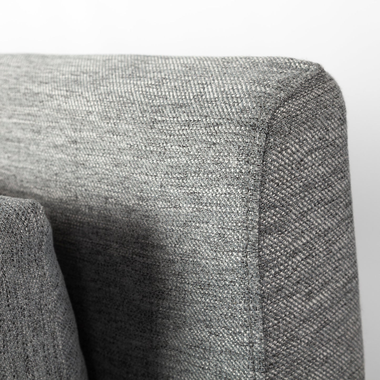 Denly 92” Slipcover Sofa – Casterock Gray Upholstery Modern 3-Seater Couch with Relaxed Style
