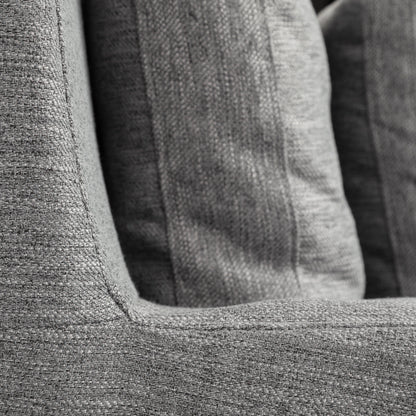 Denly 92” Slipcover Sofa – Casterock Gray Upholstery Modern 3-Seater Couch with Relaxed Style