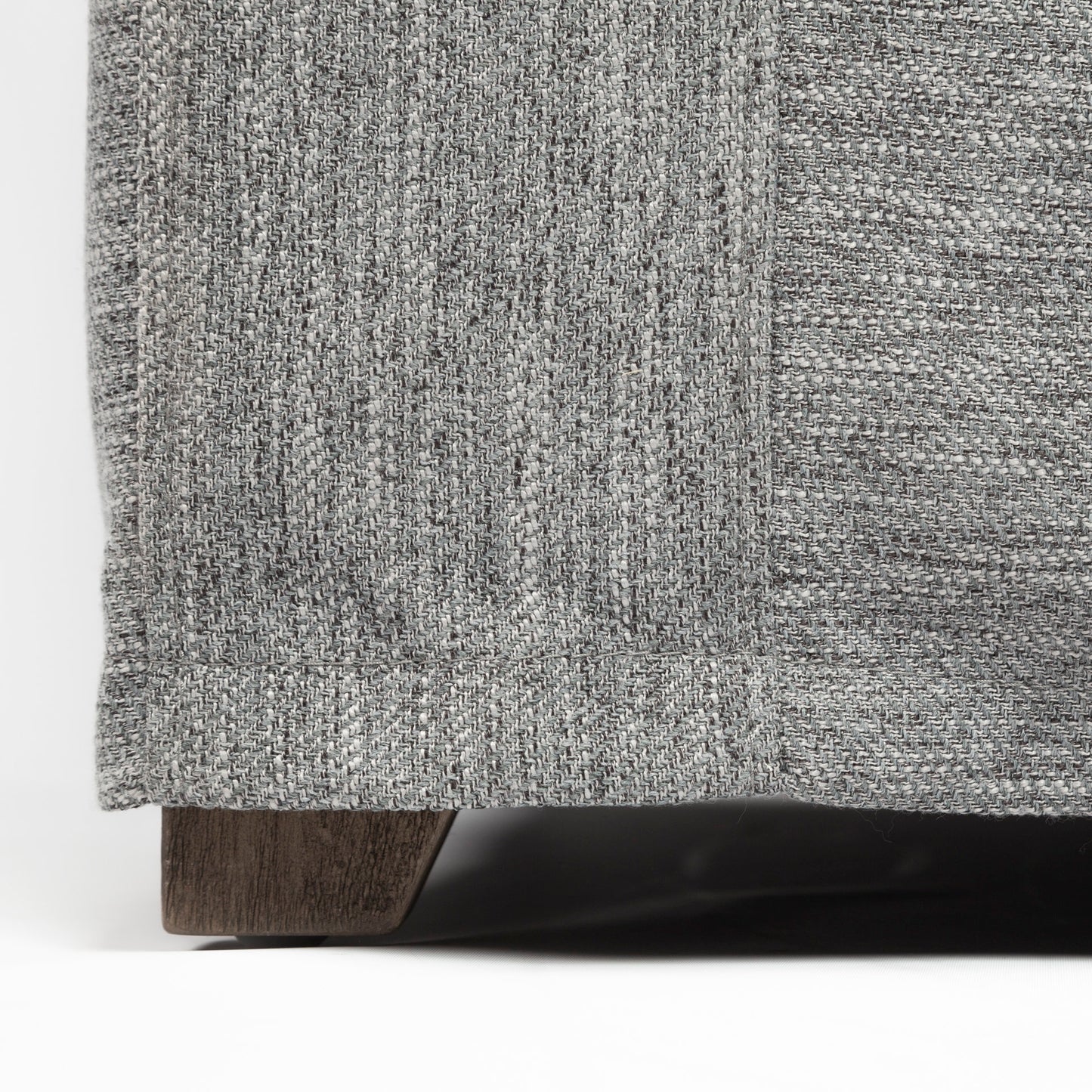 Denly 92” Slipcover Sofa – Casterock Gray Upholstery Modern 3-Seater Couch with Relaxed Style