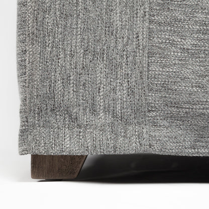 Denly 92” Slipcover Sofa – Casterock Gray Upholstery Modern 3-Seater Couch with Relaxed Style