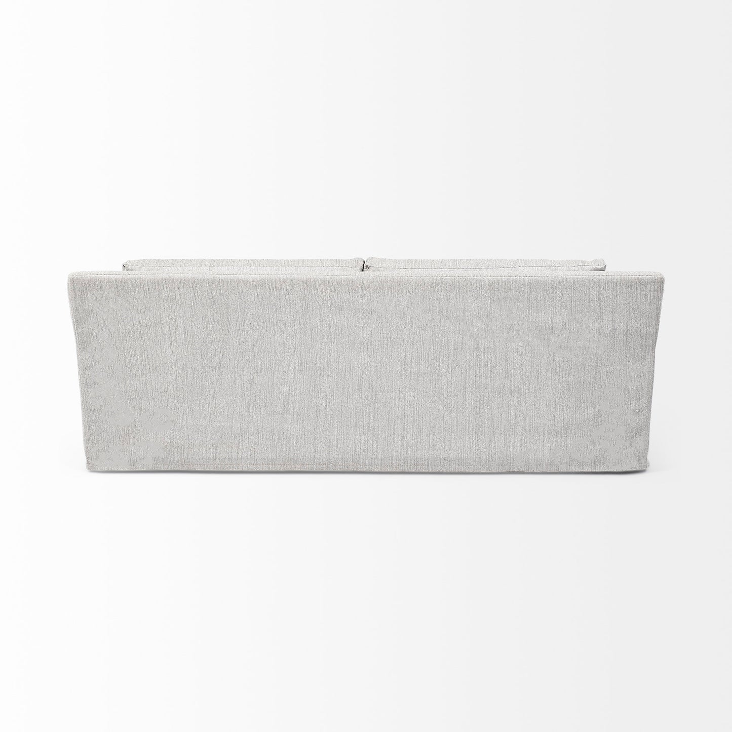 Denly 92” Slipcover Sofa – Casterock Gray Upholstery Modern 3-Seater Couch with Relaxed Style