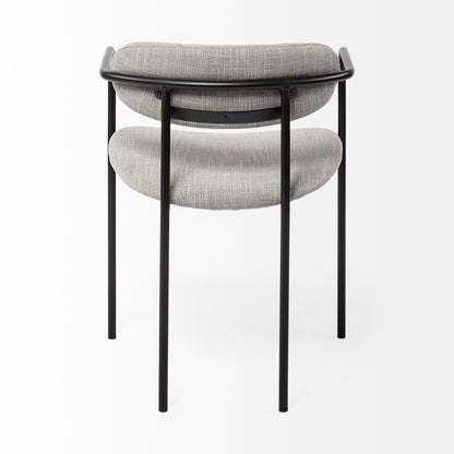 Parker I Cream Fabric Seat  Dining Chair - Set of 2, Elegant and Modern Seating
