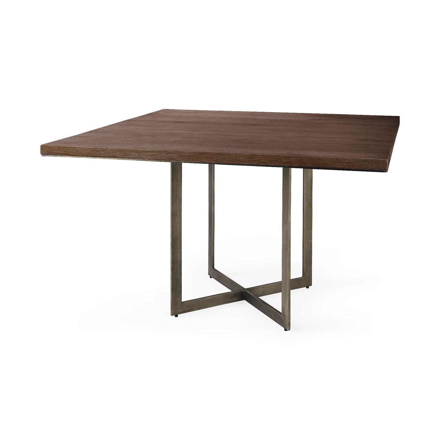 Faye Medium Brown Square Dining Table for a Stylish and Versatile Dining Space