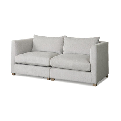 Valence 2 Piece Medium Gray Modular Sofa Set