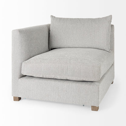 Valence 2 Piece Medium Gray Modular Sofa Set