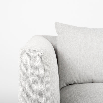 Valence 2 Piece Medium Gray Modular Sofa Set