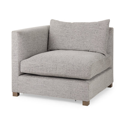 Valence 2 Piece Medium Gray Modular Sofa Set