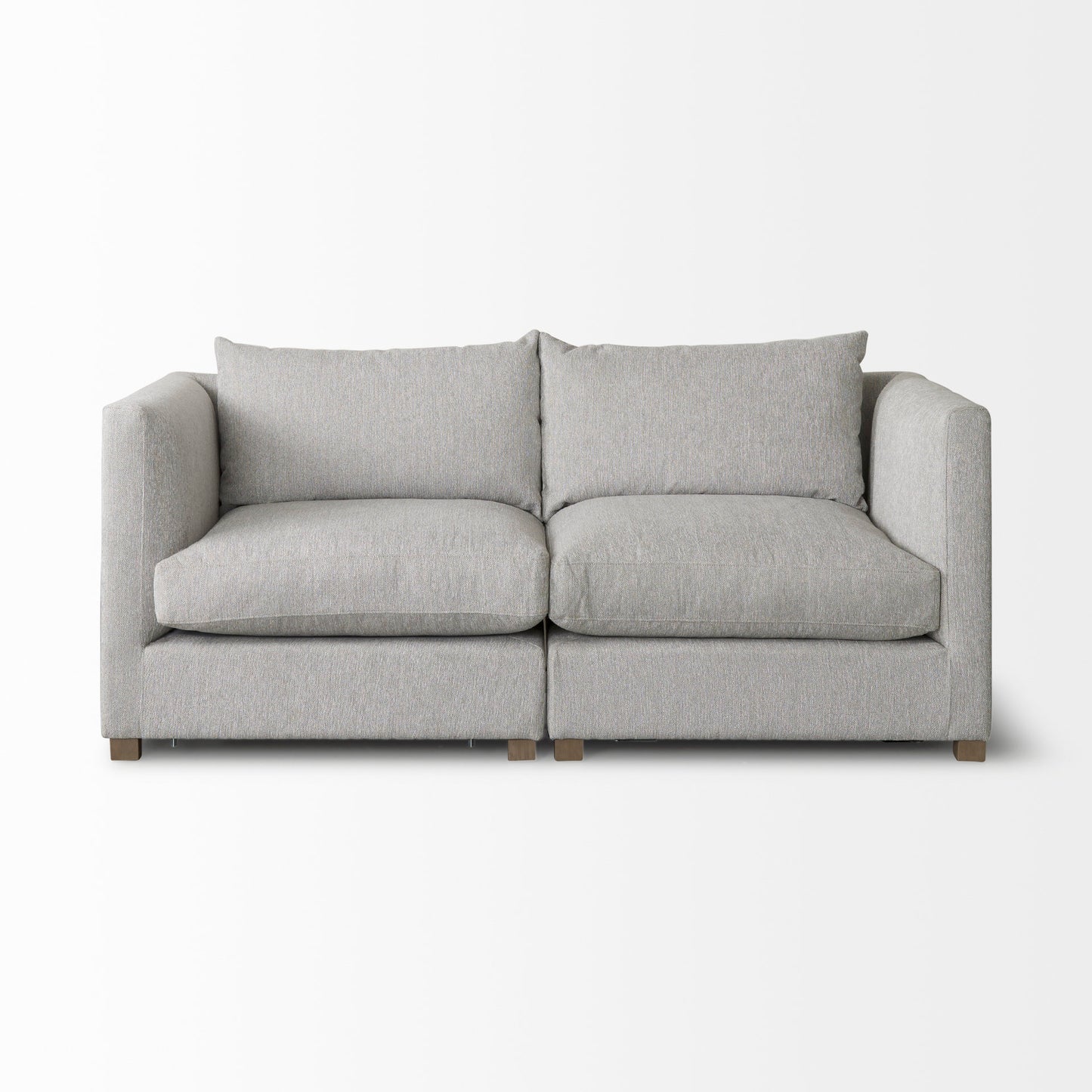 Valence 2 Piece Medium Gray Modular Sofa Set