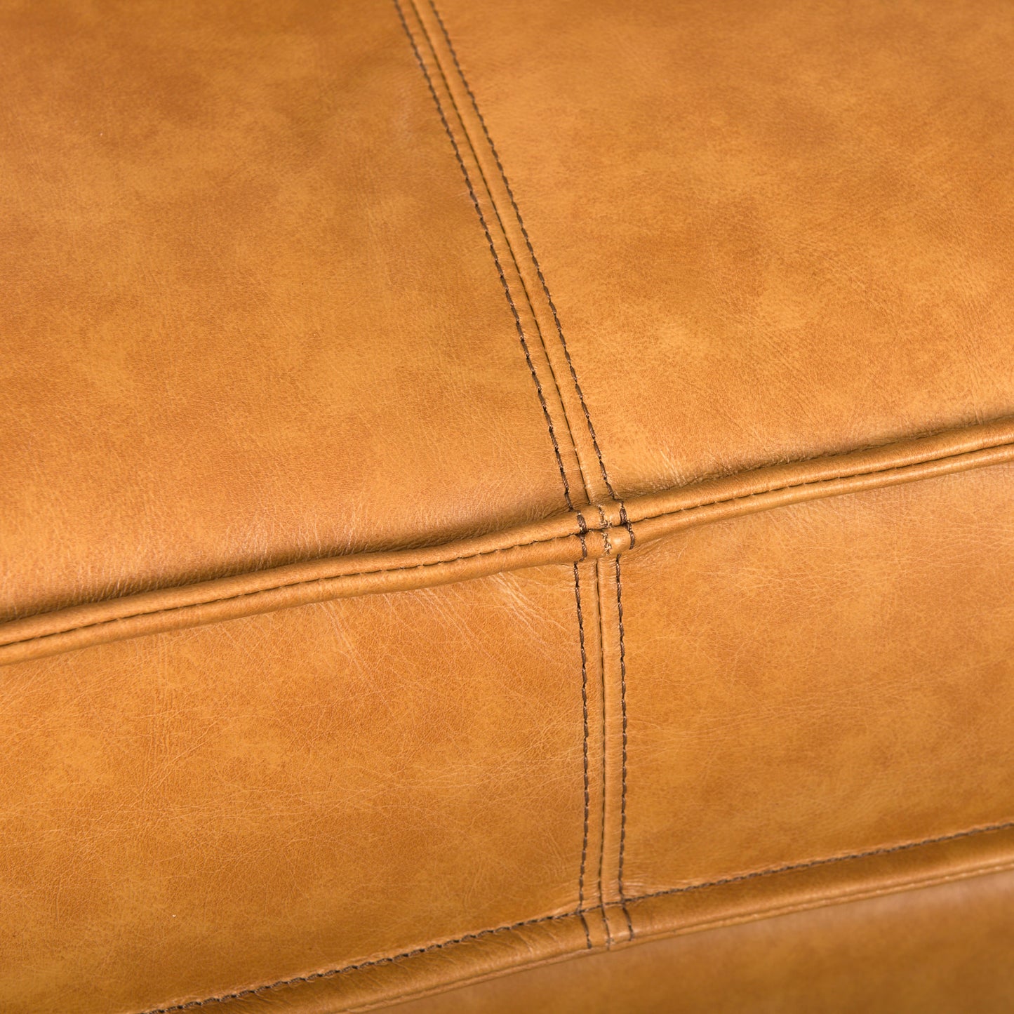 Darcy Tan Leather Chaise Sectional