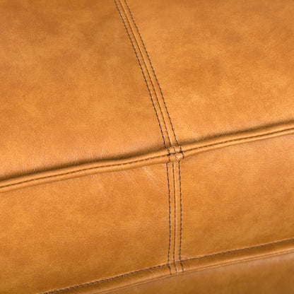 Darcy Tan Leather Chaise Sectional