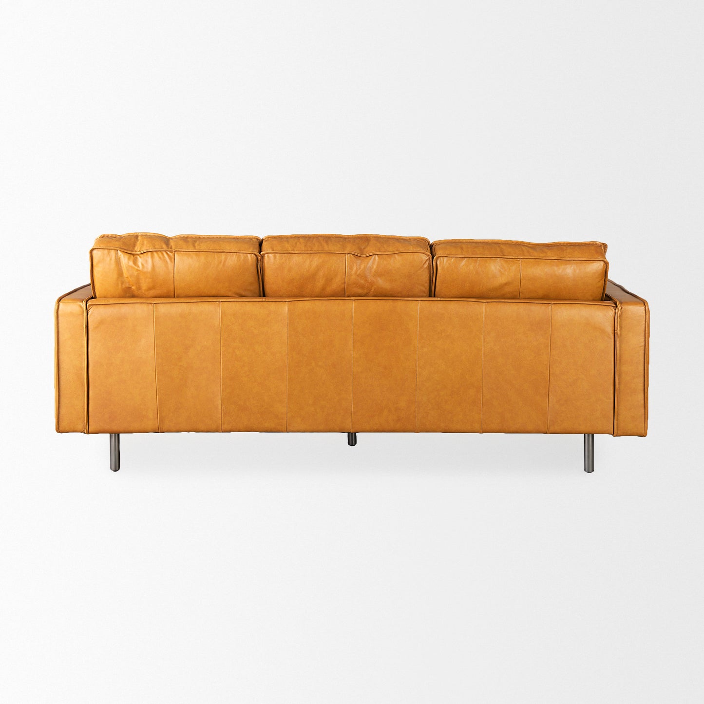 Darcy Tan Leather Sofa
