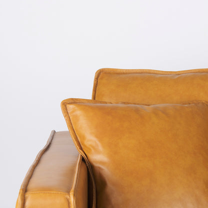 Darcy Tan Leather Sofa