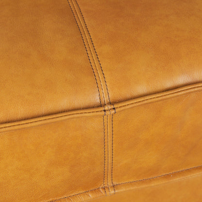 Darcy Tan Leather Sofa