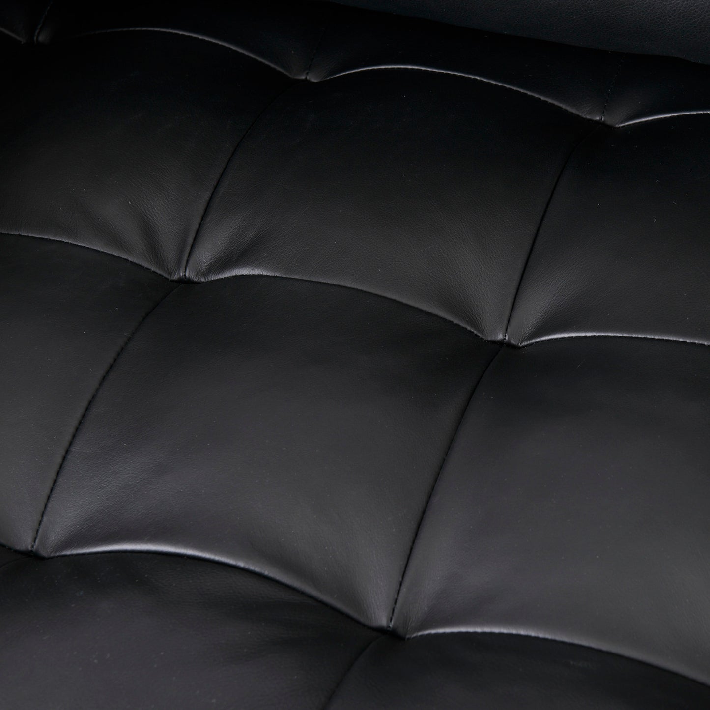 Svend Black Leather Sofa