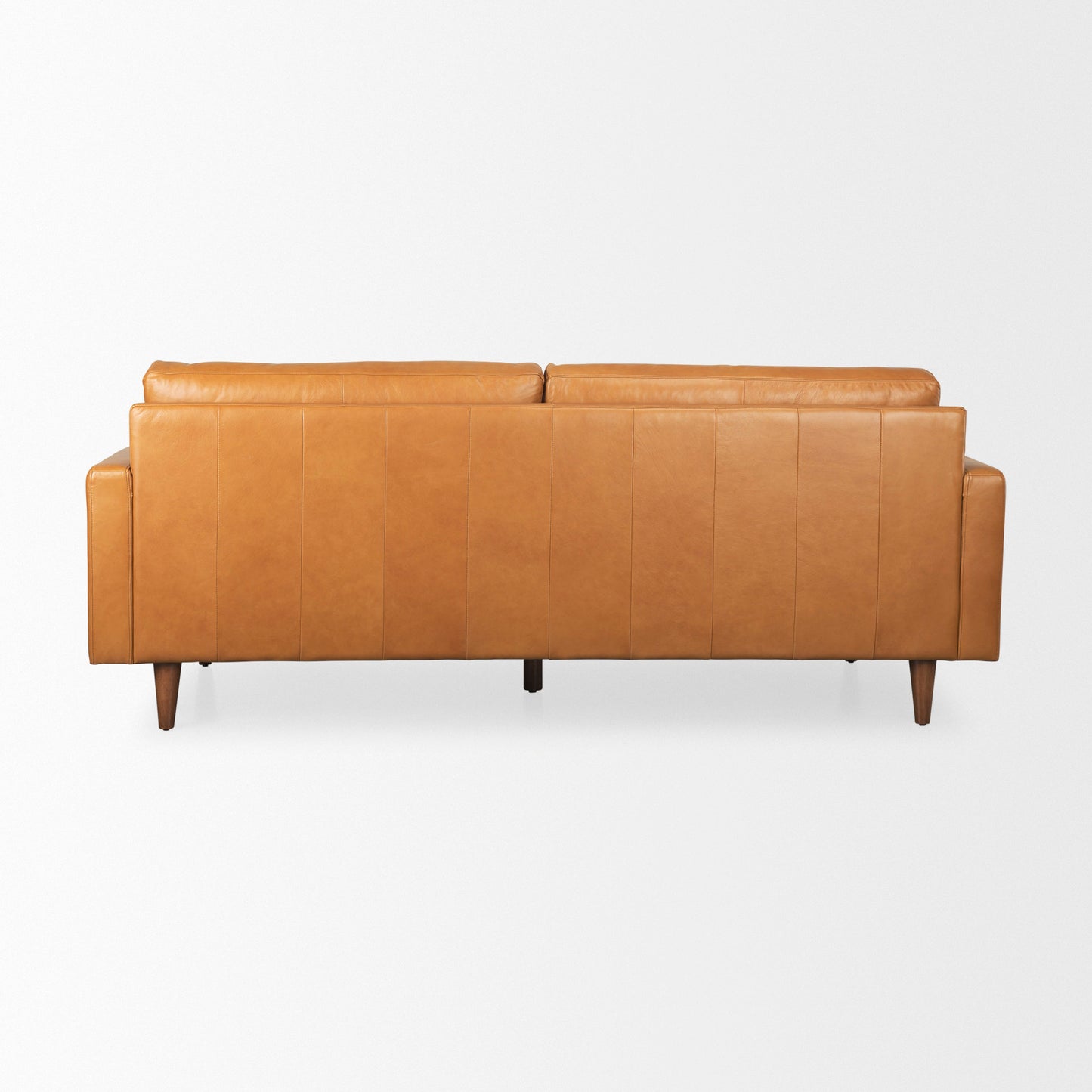 Olaf Tan Leather Sofa