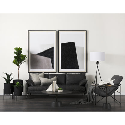 Cochrane Brown Leather Three Seater Sofa