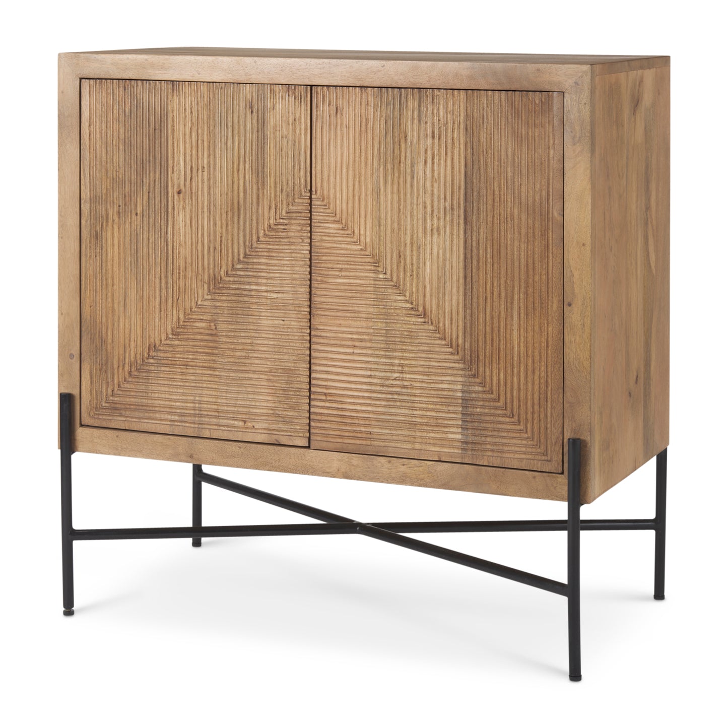 Cairo Wood and Metal Cabinet – 2-Door Industrial Storage Cabinet