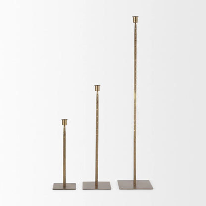 Porter Rustic Iron Candle Holder