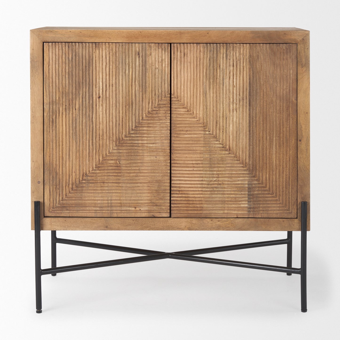 Cairo Wood and Metal Cabinet – 2-Door Industrial Storage Cabinet