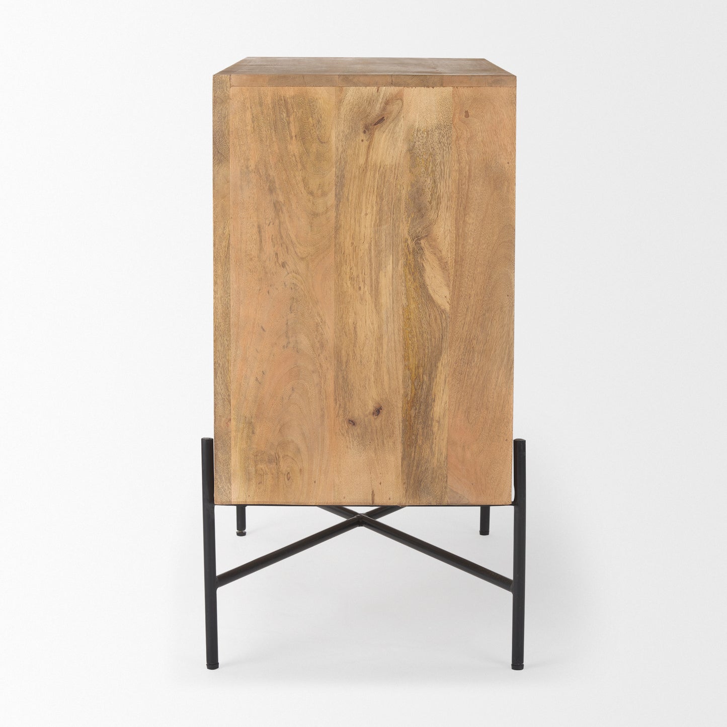 Cairo Wood and Metal Cabinet – 2-Door Industrial Storage Cabinet
