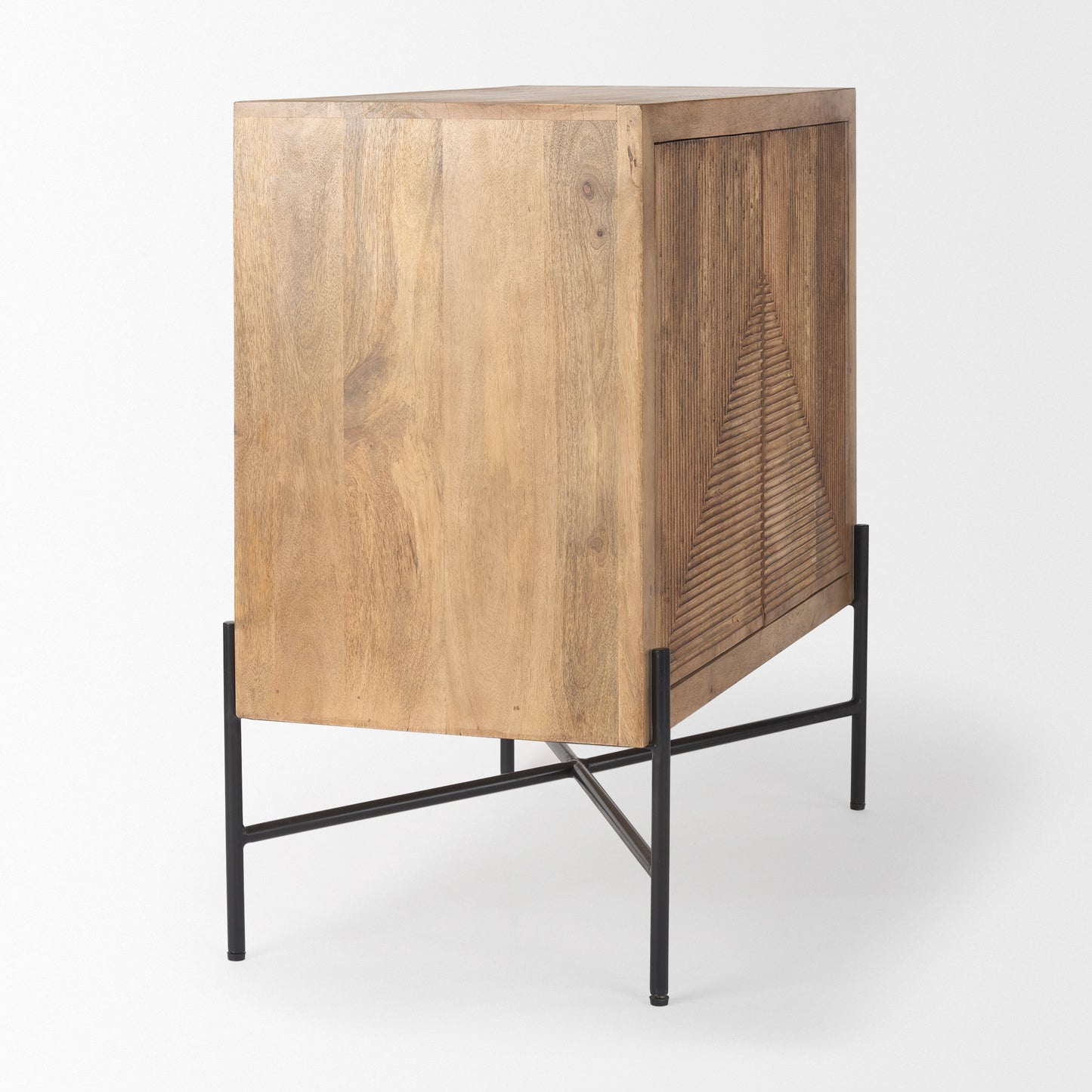Cairo Wood and Metal Cabinet – 2-Door Industrial Storage Cabinet