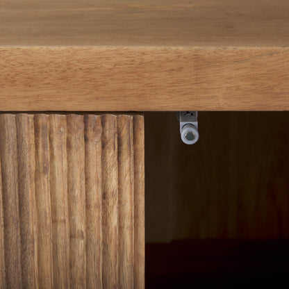 Cairo Wood and Metal Cabinet – 2-Door Industrial Storage Cabinet