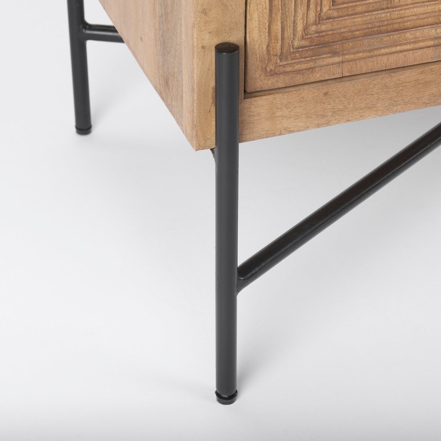 Cairo Wood and Metal Cabinet – 2-Door Industrial Storage Cabinet