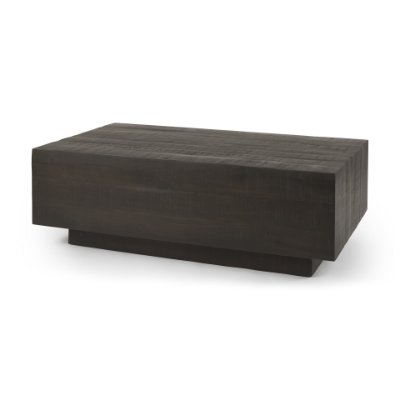 Hayden Light Brown Wood Square Coffee Table