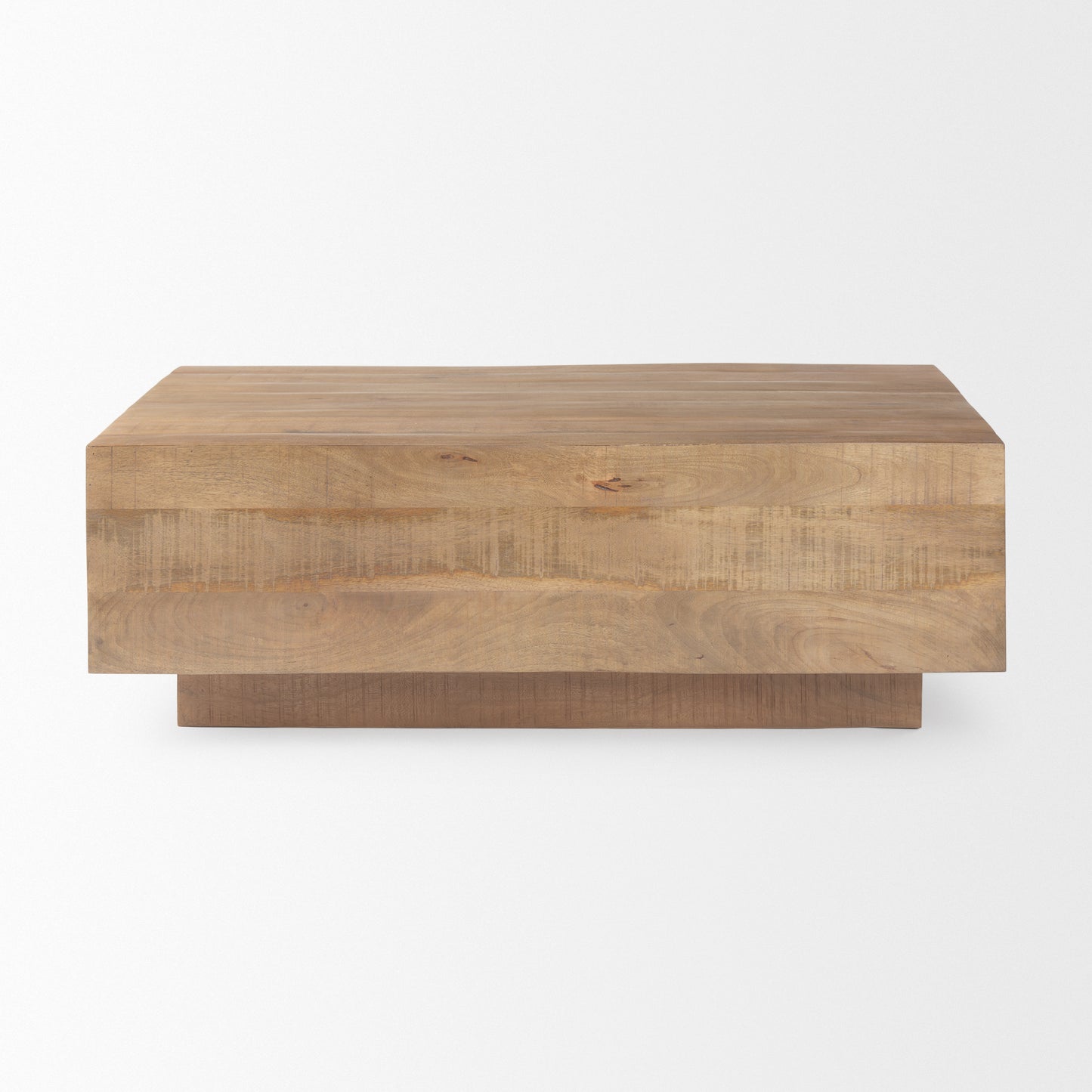 Hayden Light Brown Wood Square Coffee Table - Modern Design for Chic Living Rooms and Stylish Interiors