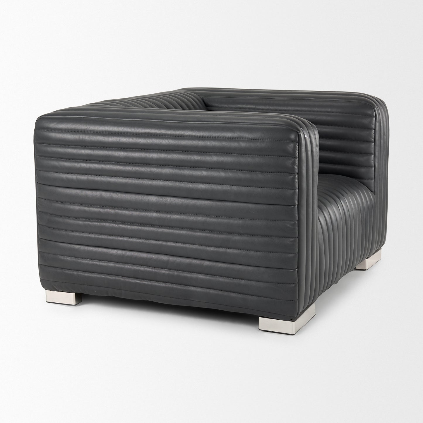 Ricciardo Cognac Leather Upholstered Arm Chair