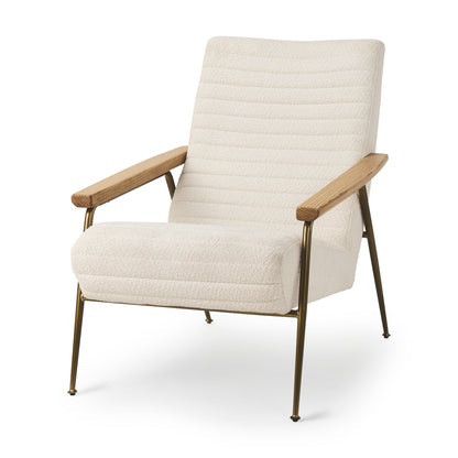 Grosjean Cream Boucle Accent Chair