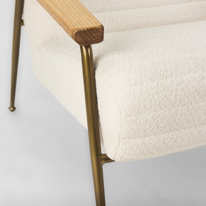 Grosjean Cream Boucle Accent Chair