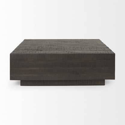 Hayden Light Brown Wood Square Coffee Table - Modern Design for Chic Living Rooms and Stylish Interiors
