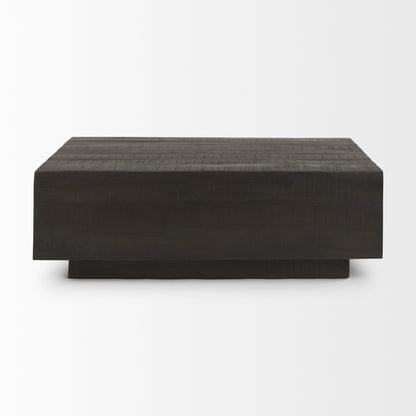 Hayden Light Brown Wood Square Coffee Table - Modern Design for Chic Living Rooms and Stylish Interiors