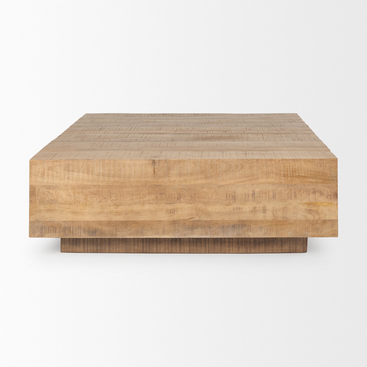 Hayden Light Brown Wood Square Coffee Table