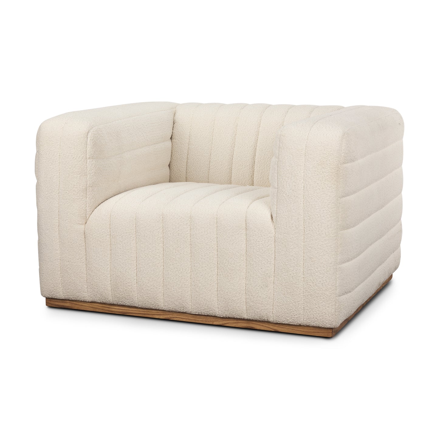 Ricciardo Cream Boucle Upholstered Arm Chair