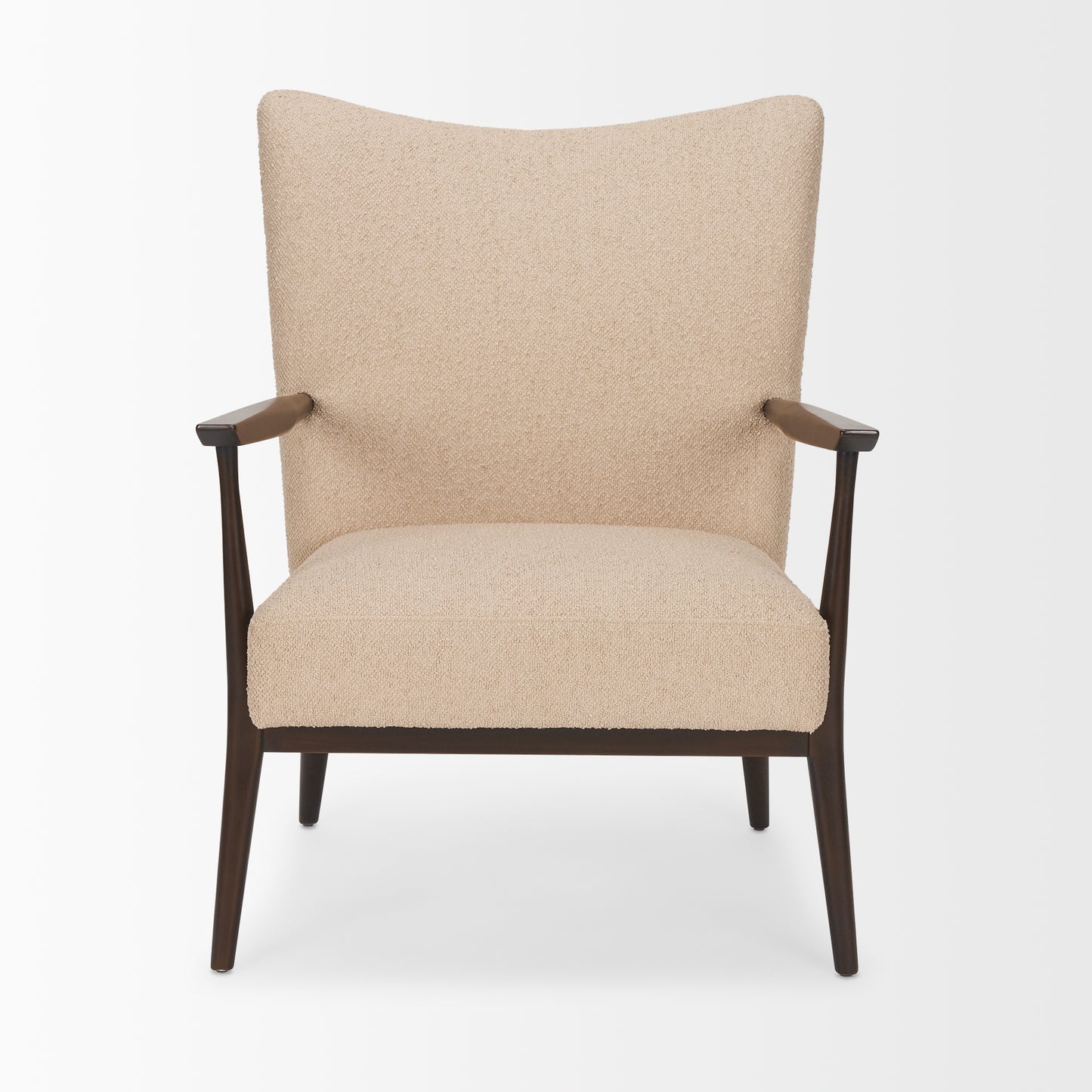Argent Beige Boucle Accent Chair