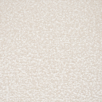 Brently Accent Chair w Cream Boucle Fabric & Matte Black Metal Legs