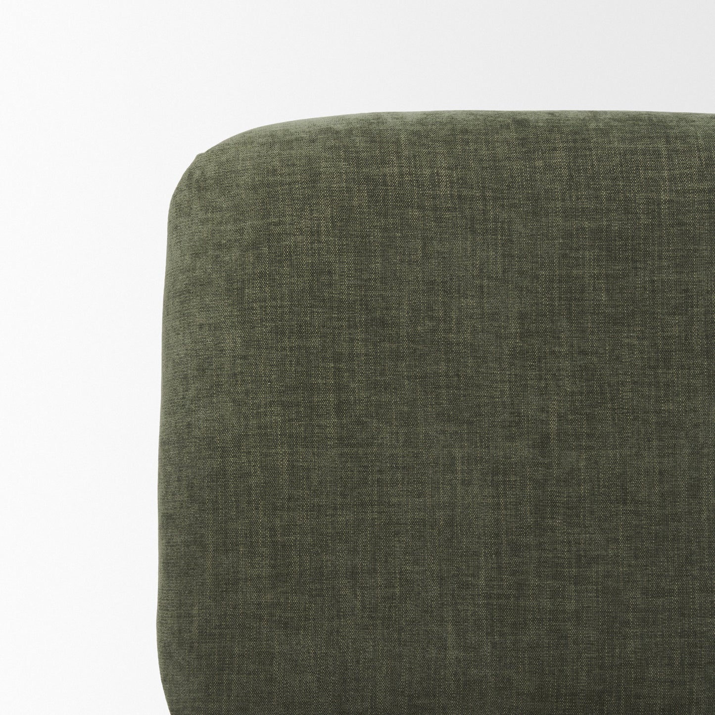 Nora Forest Green Fabric Matte Black Metal Legs Accent Chair